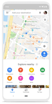 Goggle maps for memories