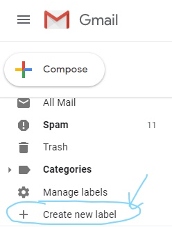 Create a new label